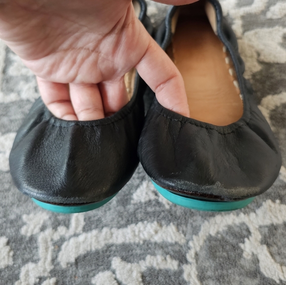 Tieks Matte Black Leather Ballet Flats - Picture 4 of 7